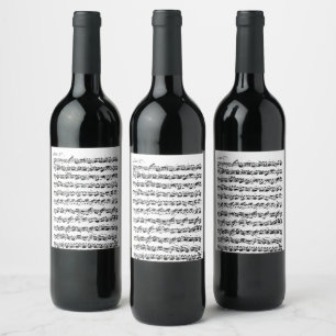 Bach cello suite for dinner wijn etiket