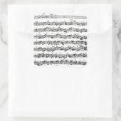 Bach Cello Suite Manuscript Vierkante Sticker (Tas)