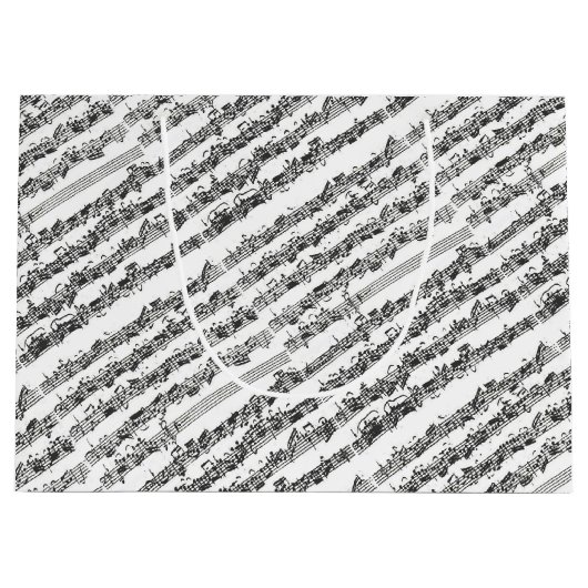 Bach Cello Suite Music Manuscript Large Cadeauzakje (Voorkant)