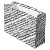 Bach Cello Suite Music Manuscript Large Cadeauzakje (Achterkant Gekanteld)