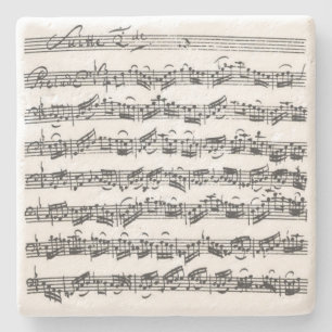 Bach Cello Suite Music Manuscript Stenen Onderzetter