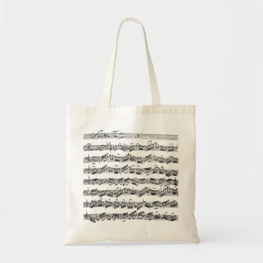Bach Cello Suite Tote Bag (Voorkant)