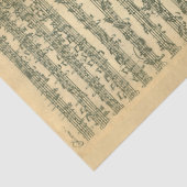 Bach Chaconne Manuscript for Solo Violin Tissuepapier (Detail)