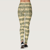 Bach Chaconne Music Manuscript Leggings (Achterkant)