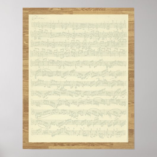 Bach Chaconne Poster (Voorkant)