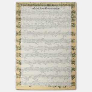 Bach Chaconne Violin Manuscript Custom Name Post-it® Notes