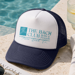 Bach Club Modern Blauwe Bachelorette Trucker Pet