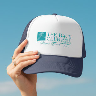 Bach Club Modern Blauwe Bachelorette Trucker Pet