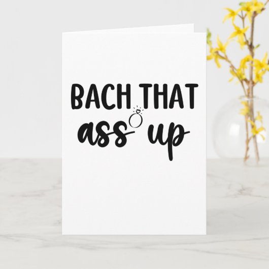 Bach dat als omhoog - verkuilt Bachelorette Kaart (Gele Bloem)