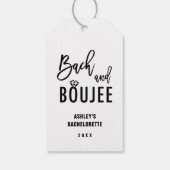 Bach en Boujee Bachelorette Feestgunsten Cadeaulabel (Achterkant)