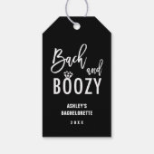 Bach en drankzuchtige vrijgezellenfeest cadeaus cadeaulabel (Achterkant)