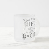 Bach Funny Gift Matglas Koffiemok (Voorkant rechts)