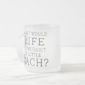 Bach Funny Gift Matglas Koffiemok (Voorkant links)