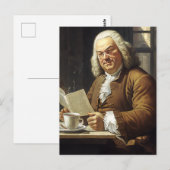 Bach houdt van koffie briefkaart (Voorkant / Achterkant)