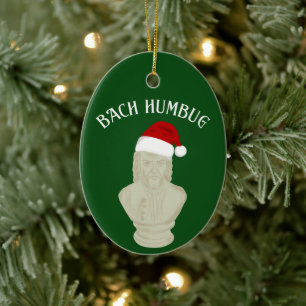 Bach Humbug Grappige klassieke muziek thema Keramisch Ornament