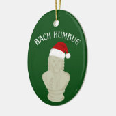 Bach Humbug Grappige klassieke muziek thema Keramisch Ornament (Links)