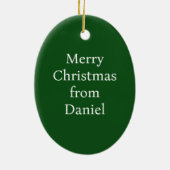 Bach Humbug Grappige klassieke muziek thema Keramisch Ornament (Achterkant)