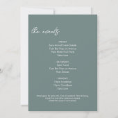 Bach in de Bossen Camping Bachelorette weekend Kaart (Achterkant)