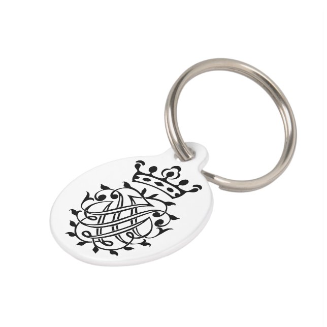 Bach Insignia, Siegel, Seal, Crest, Monogram Pet I Huisdierpenning (Zijkant)