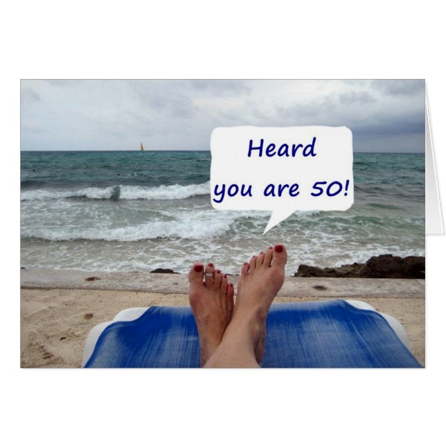 BACH LADY ZEGT DAT JE 50 BENT! (Voorkant Horizontaal)