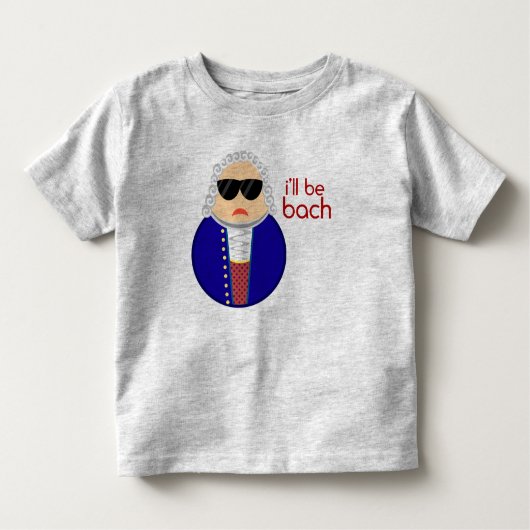 Bach Music Composer Kinder Gift Shirts (Voorkant)