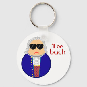 Bach Music Klassieke componist Sleutelhanger