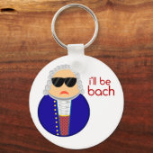 Bach Music Klassieke componist Sleutelhanger (Voorkant)