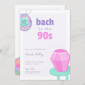 Bach naar de 90s Bachelorette Weekend Uitnodiging (Voorkant / Achterkant)