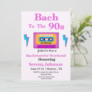 Bach naar de jaren 90 Cassettebandje Bachelorette  Kaart