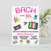 Bach naar het 80's Bachelorette Party Kaart (Staand voorkant)