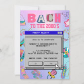 Bach naar het Y2K vrijgezellenweekend van 2000 Kaart (Voorkant)