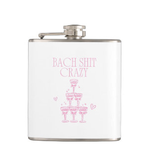 Bach Sh-t Crazy Meid Pink Champagne Meisjesuitje Heupfles
