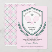 Bach to the Country Club Invitation (Devant / Derrière)