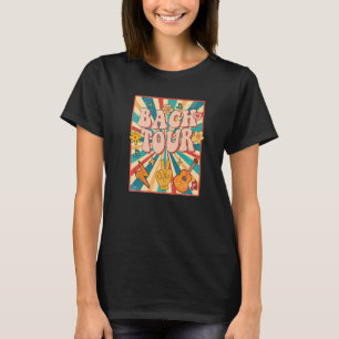 Bach Tour Retro 60s 70s Thema Bruidsmeisje vrijgez T-shirt