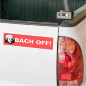 Bach uit bumpersticker (Op Truck)