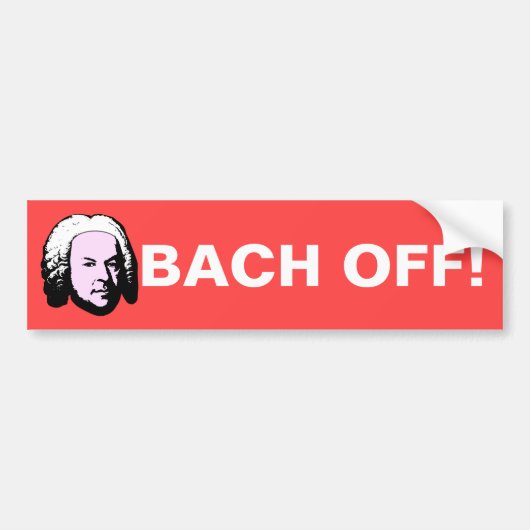 Bach uit bumpersticker (Voorkant)