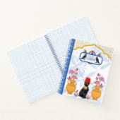 Bacha de chat égyptien avec Carnet spiral pharoniq (Intérieur)