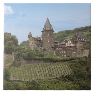 Bacharach, Duitsland, Stahleck Kasteel, Slot Tegeltje