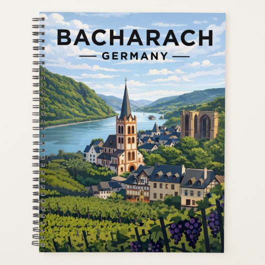 Bacharach Germany Vintage Travel Art  (Devant)