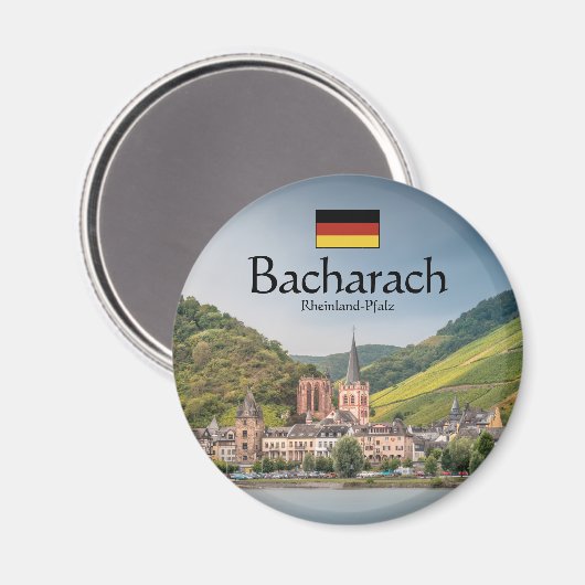 Bacharach Souvenir Magneet (Voorkant / Achterkant)