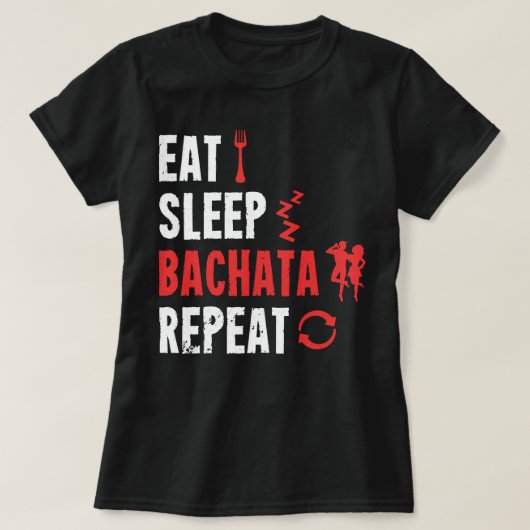 Bachata Dance Eat Sleep Bachata Repeat Pullover Ho (Design voorkant)