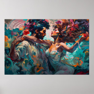Bachata-dansdroom Poster