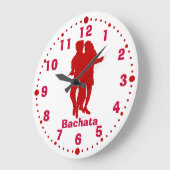 Bachata, Latijnse Dans, wandklok met notulen Grote Klok (Hoek)