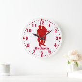 Bachata, Latijnse Dans, wandklok met notulen Grote Klok (Huis)