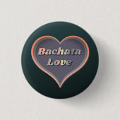 Bachata liefde hart ronde button 3,2 cm (Voorkant)