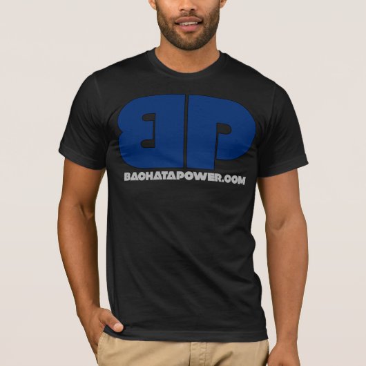 Bachata Power 2011 OG Logo - Navy Blue T-shirt (Voorkant)