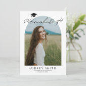 Bachelière PHINISHÉ IT Faire-part de diplôme (Debout devant)