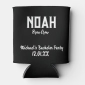 Bachelor Bachelorette party Idea Personalized Beer Blikjeskoeler (Voorkant)