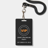 Bachelor Bachelorette-toegangspas VIP   Badge (Voorzijde met lanyard)