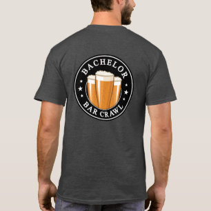 Bachelor Bar Crawl - Hoera voor de nacht! T-shirt